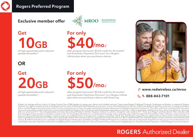Rogers Mobile Offer for MROO Members