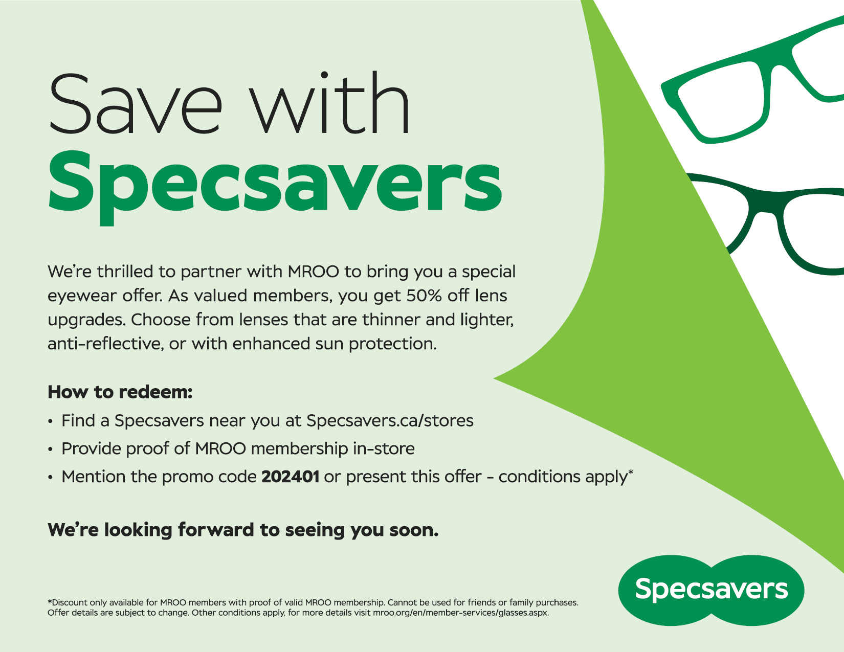 Specsavers Offer 2024 - March